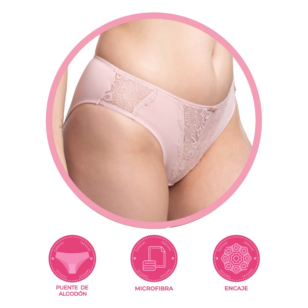 Panty coordinable con detalles de encaje  73934 Lady Carnival