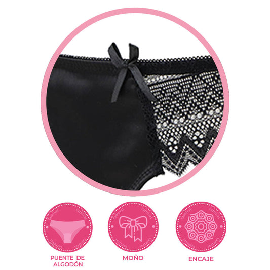 Pantie coordinable con encaje 73988 Lady Carnival Carnival