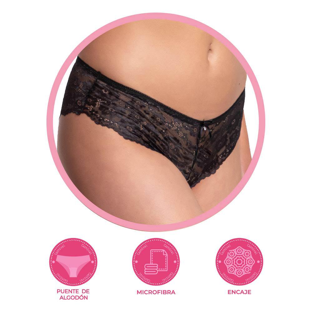 Panty coordinable con encaje 74320 Lady Carnival