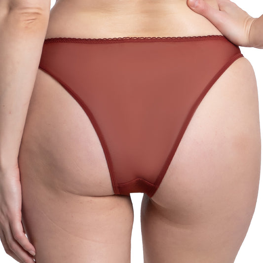 Panty coordinable vino con transparencias 74394 Carnival