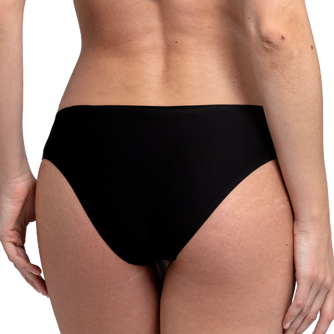 Panty básica negra corte láser 74474 Carnival