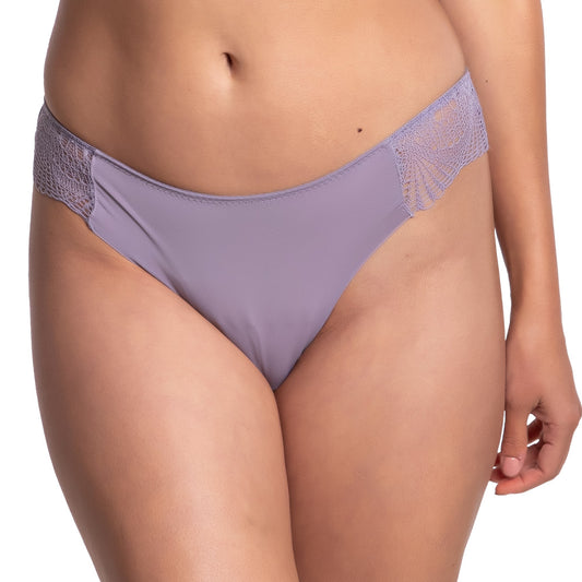 Panty coordinable de corte láser  con encaje 74832 Lady Carnival