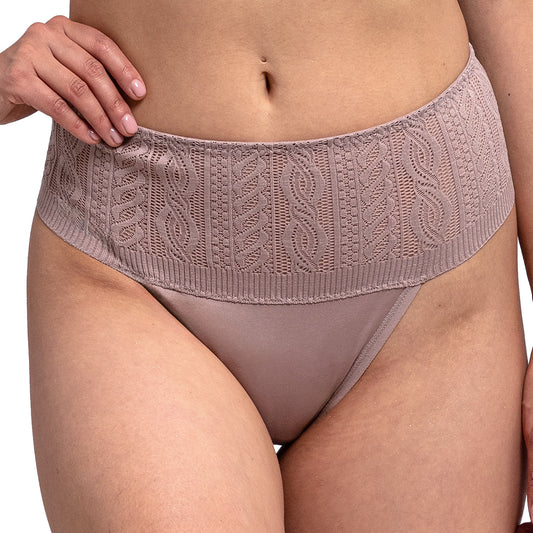 Tanga con detalles de encaje 65304F Fashion