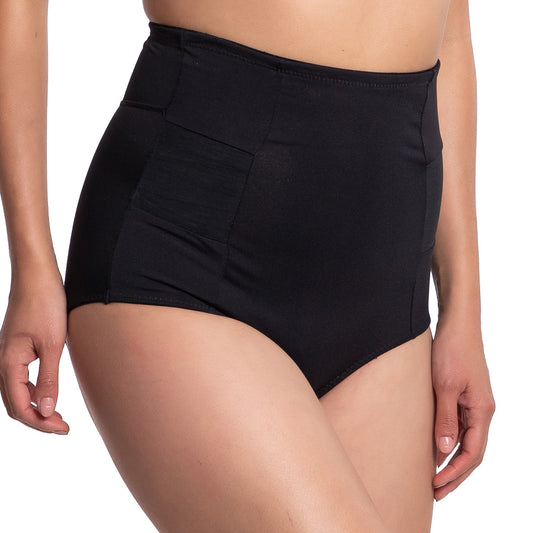 Pantaleta negra con refuerzo abdomnal 74871 Carnival