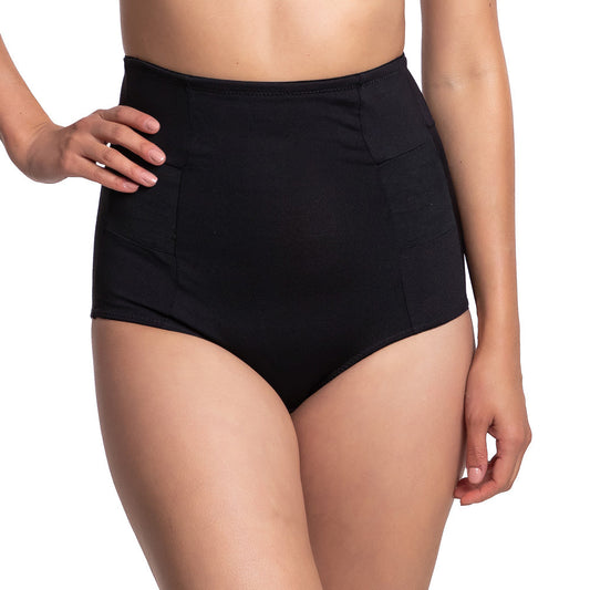 Pantaleta negra con control abdominal 74871 Carnival Carnival