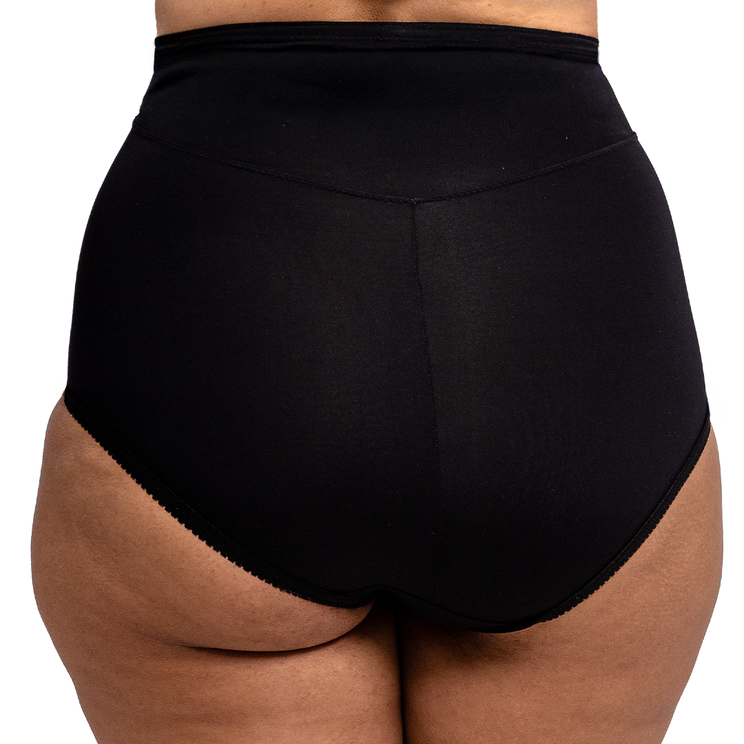 Pantaleta negra con control abdominal 74871 Carnival