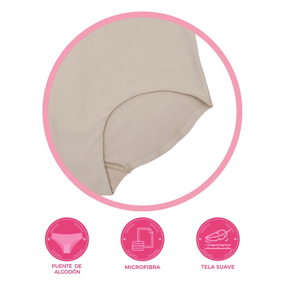 Pantaleta beige de corte láser 74876 Carnival Carnival