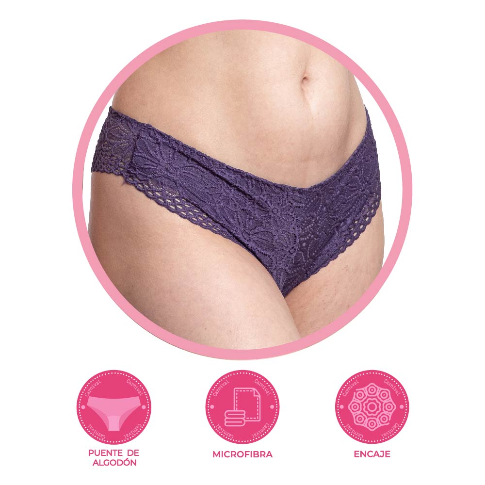 Panty coordinable  con encaje 74888 Lady Carnival