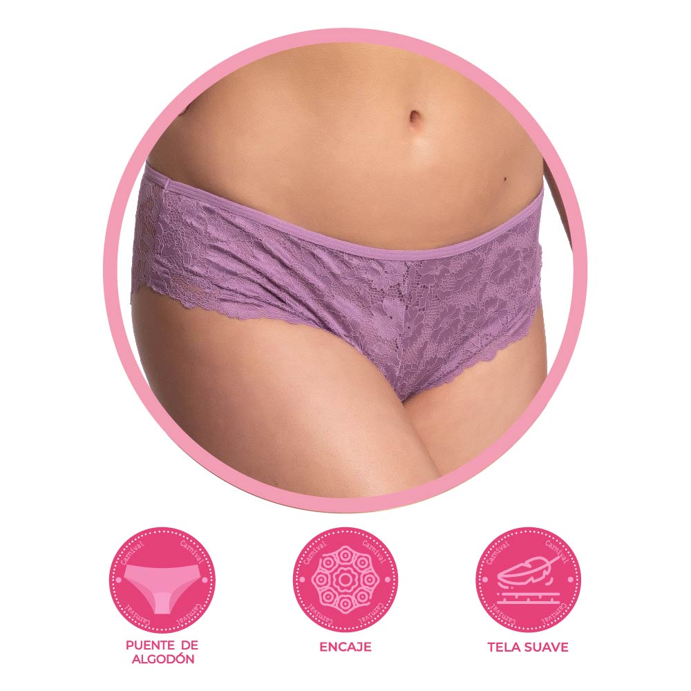 Panty coordinable con encaje 74910 Lady Carnival