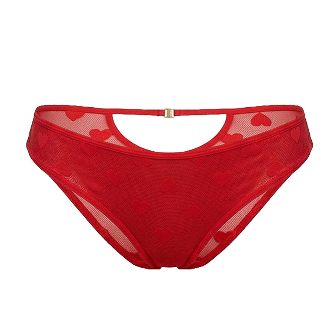 Panty de mesh con corazones 74979F Fashion