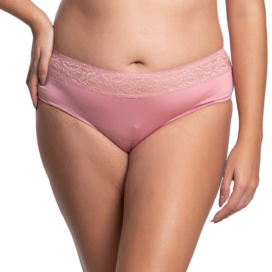 Panty coordinable talla extra rosa con detalle de encaje  74983 Lady Carnival Carnival