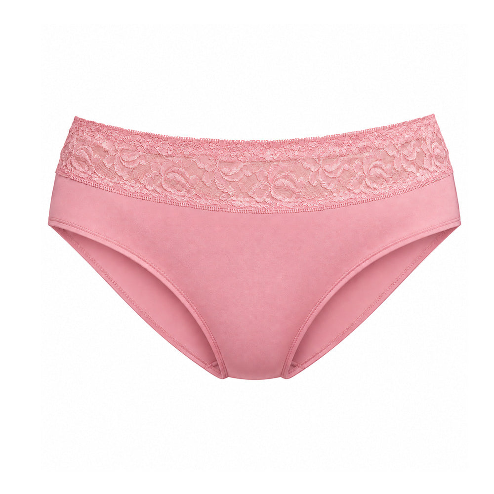 Panty coordinable talla extra rosa con detalle de encaje  74983 Lady Carnival