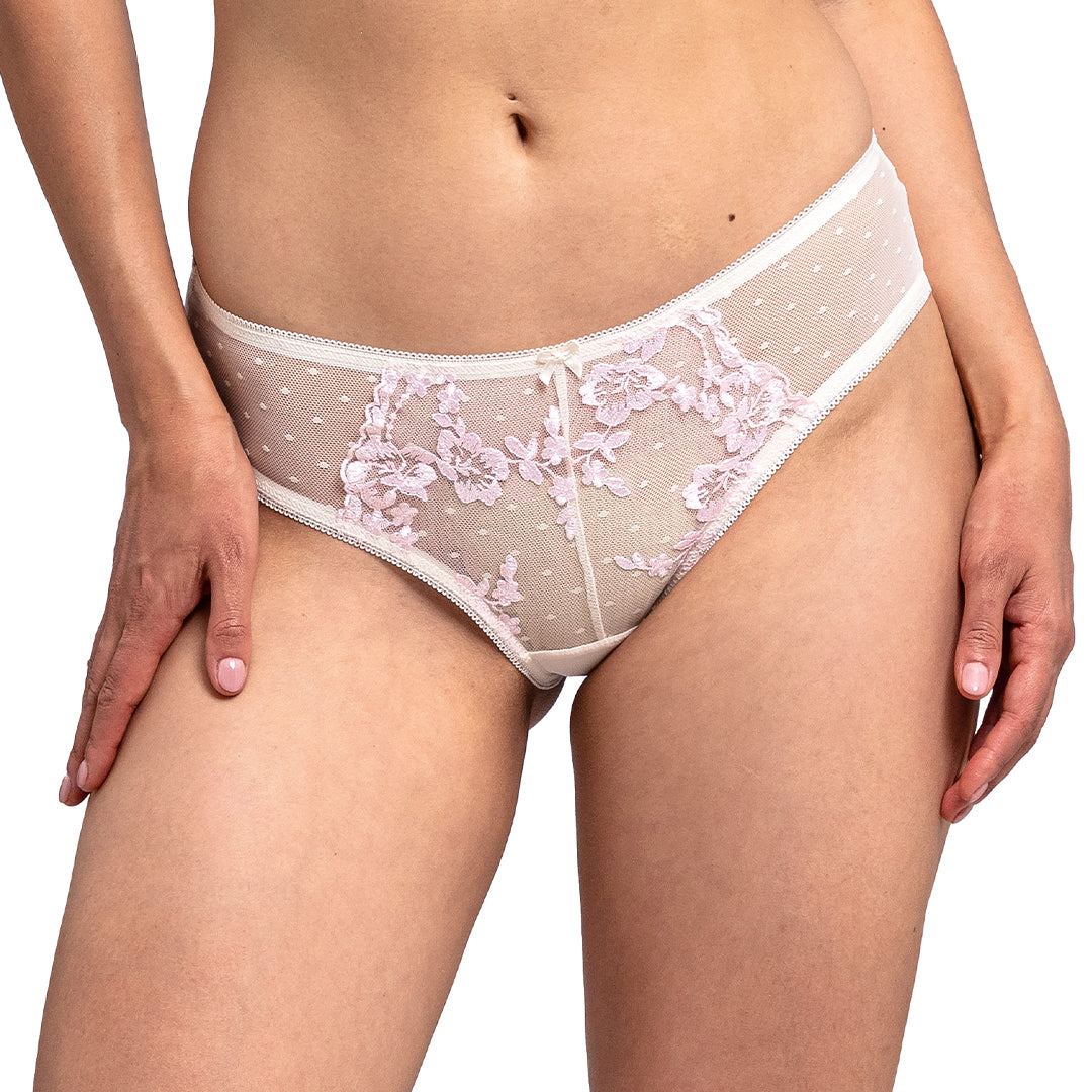 Panty de mesh y encaje 75094L Lady Carnival
