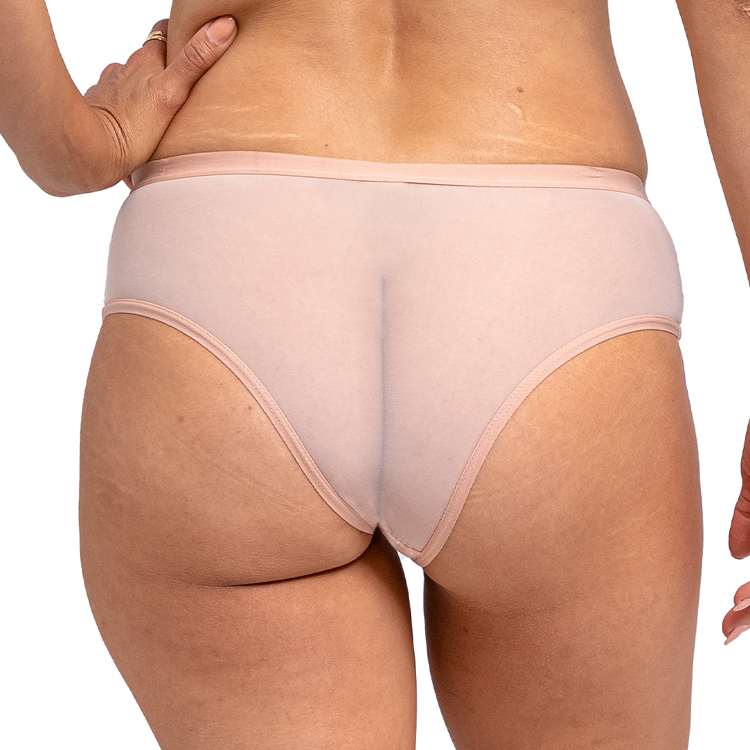 Panty de mesh con detalles de flores en terciopelo 75096L Lady Carnival