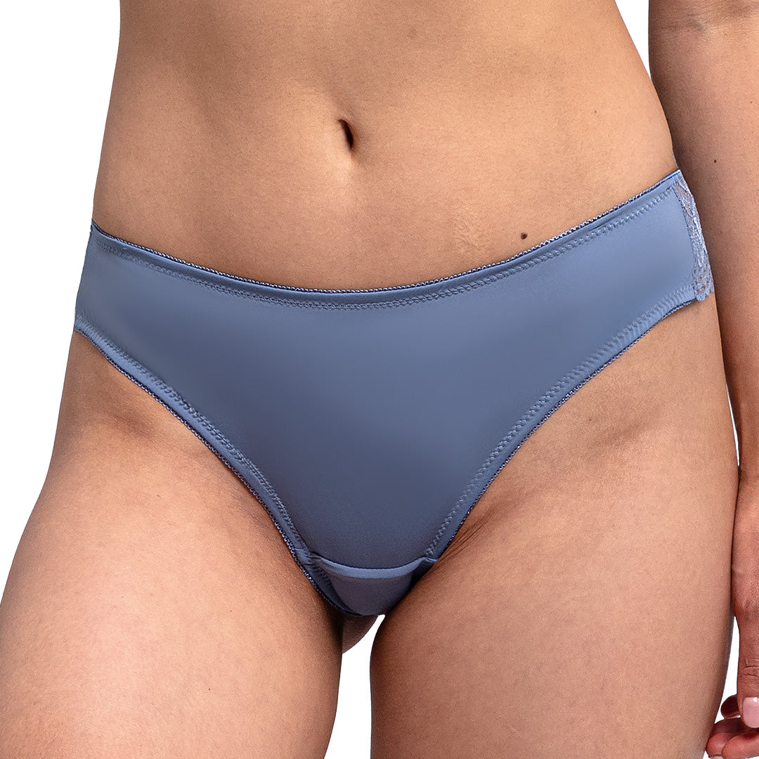 Panty azul con detalles de encaje 75129 Carnival