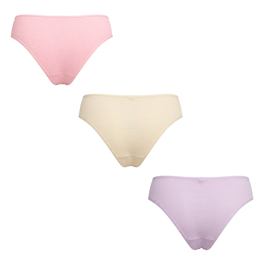 3 pack de panty acanalada 75140 Carnival