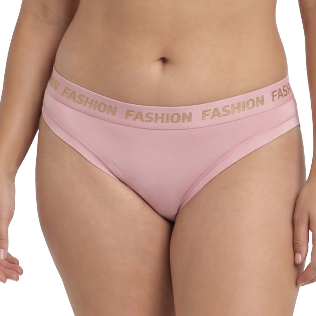 Panty con leyenda Fashion en elástico 75170F Fashion
