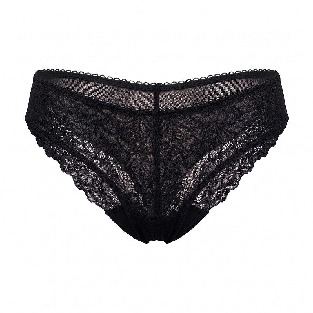 Panty con encaje y mesh 75174F Fashion