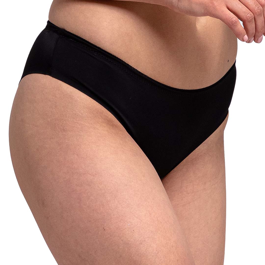 Panty básica negra corte láser 75194F Fashion