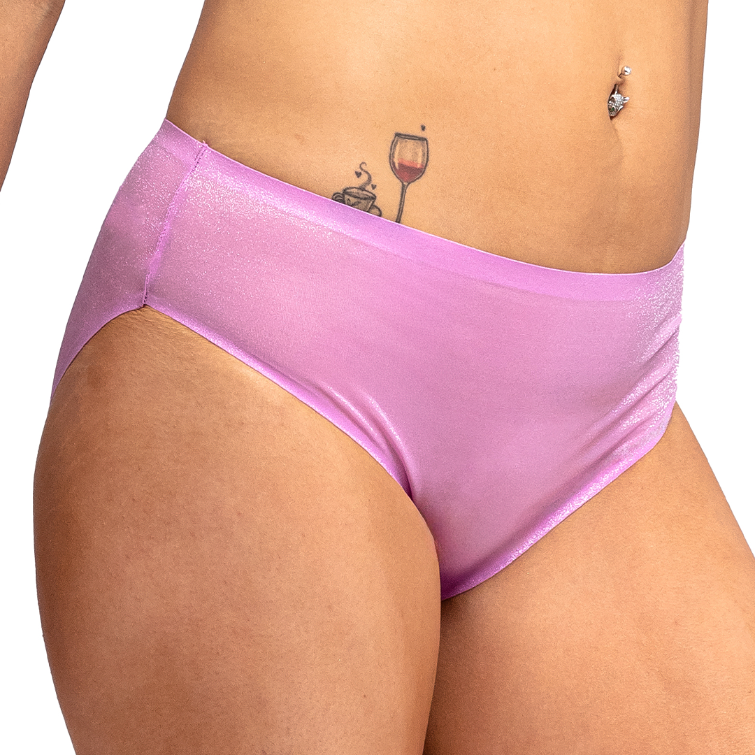 Panty corte láser tela efecto glitter 75298F Fashion
