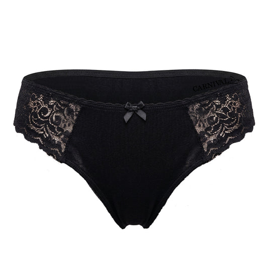 Panty básica con detalles de encaje  7535 Carnival