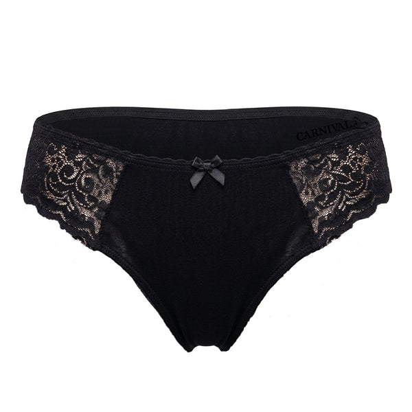 Panty básica con detalles de encaje  7535 Carnival