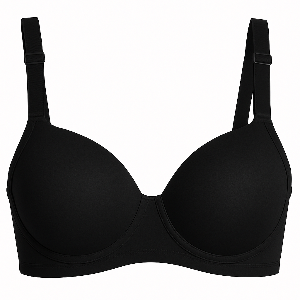 Plus Size Bra with Long Black Dungarees 24726 Carnival