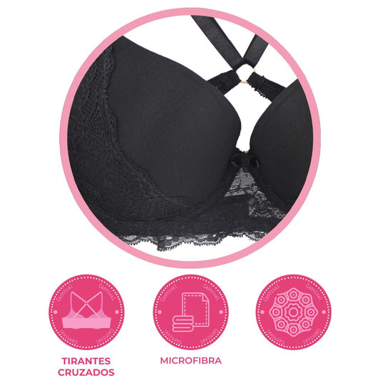 Brasier coordinable con encaje y espalda cruzada  23990 Carnival Carnival