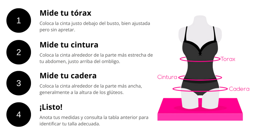 Instrucciones paso a paso para medir correctamente el busto - Cómo tomar medidas para encontrar tu talla