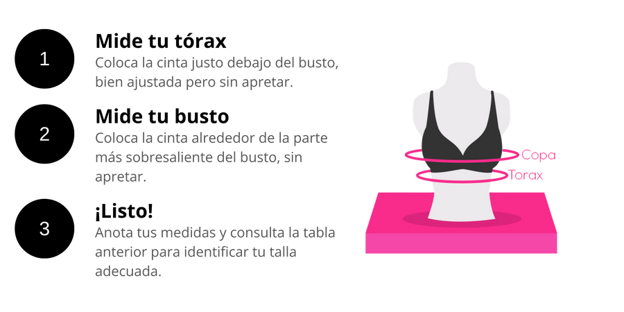 Instrucciones paso a paso para medir correctamente el busto - Cómo tomar medidas para encontrar tu talla