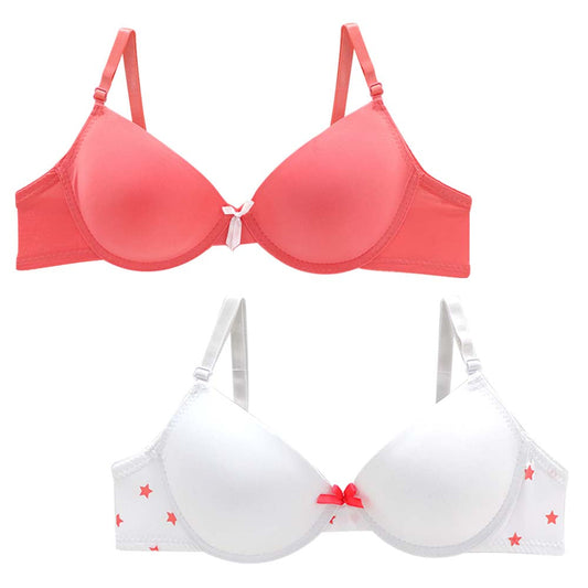 Set de 2 brasier teen con copa preformada y varilla  24193 Teens Carnival Lenceria