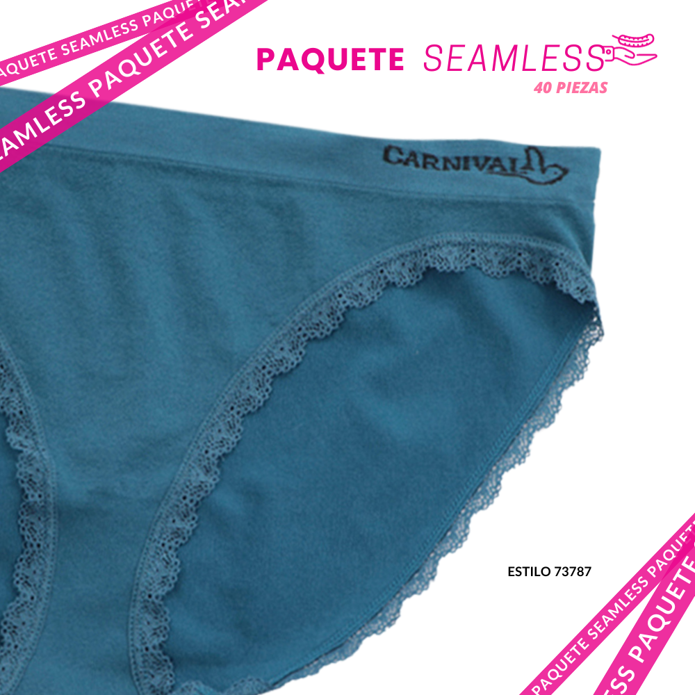 Paquete seamless con 40 piezas a precio de mayoreo PACK 002 SEAMLESS Carnival