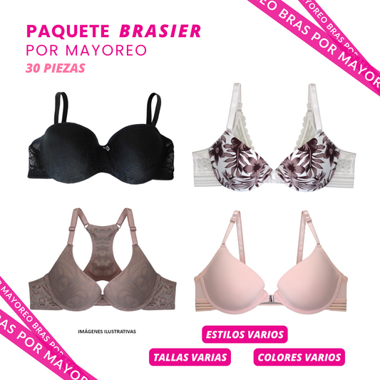 Paquete de 30 brasier a precio de mayoreo PACK 006 BRA MAYOREO Carnival Carnival