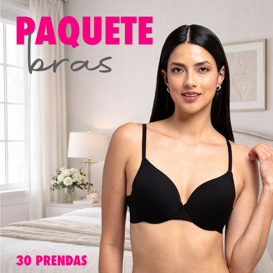 Paquete de 30 brasier a precio de mayoreo PACK 006 BRA MAYOREO Carnival
