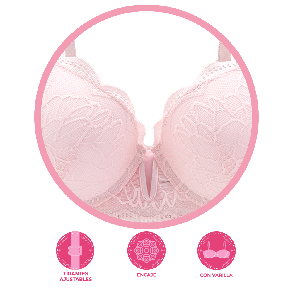 Brasier coordinable con detalles de encaje Lady Carnival  24796L Carnival