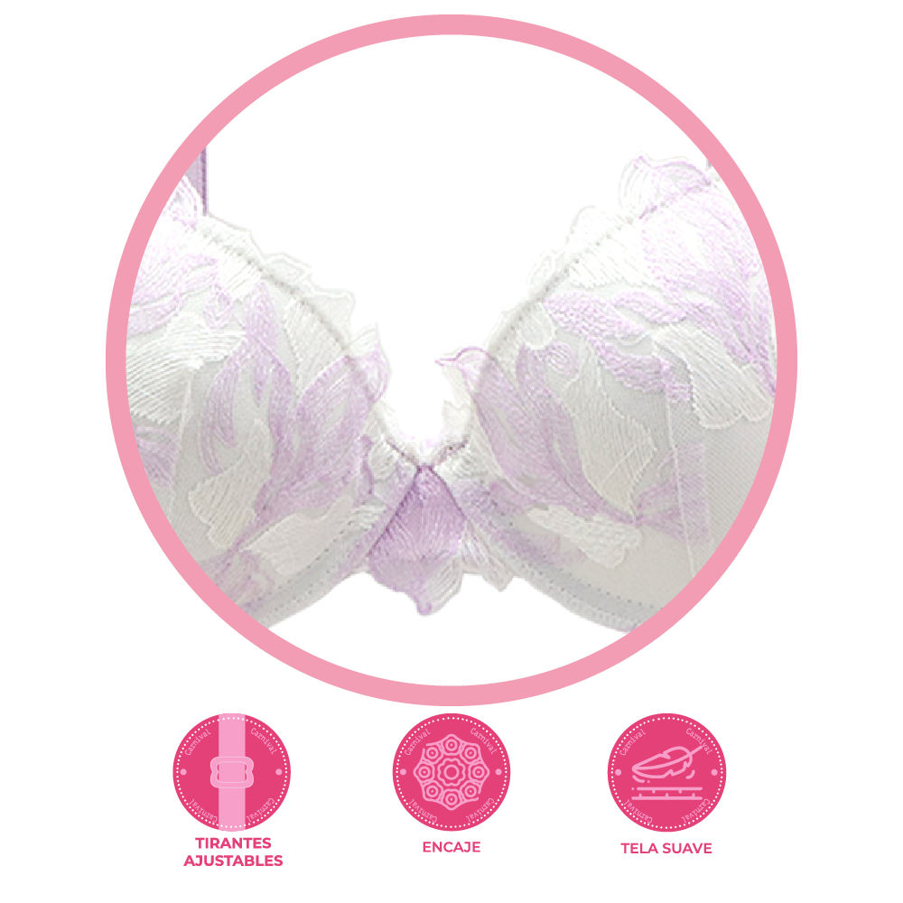 Brasier coordinable con encaje 24806  Lady Carnival Carnival