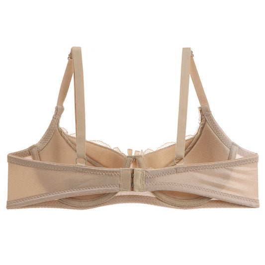 Brasier beige con encaje sobre las copas y moño 816 Carnival Carnival